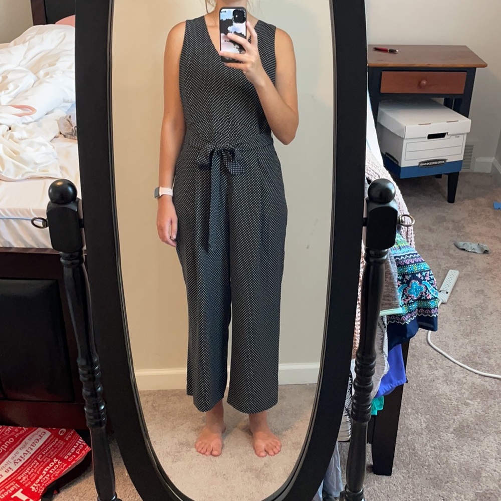 Polka dot jump suit